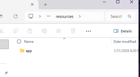 App folder